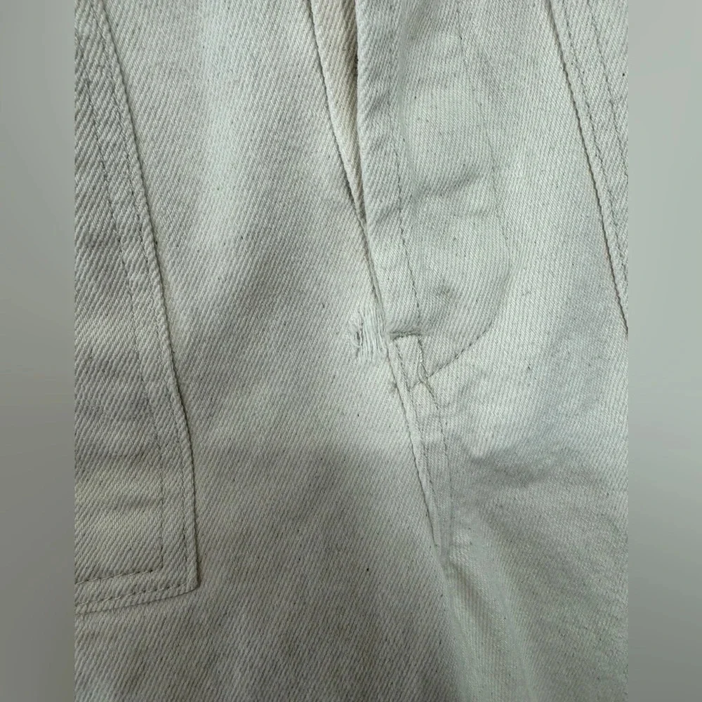 Blank NYC The Baxter white denim buttonfly jeans crop size 29